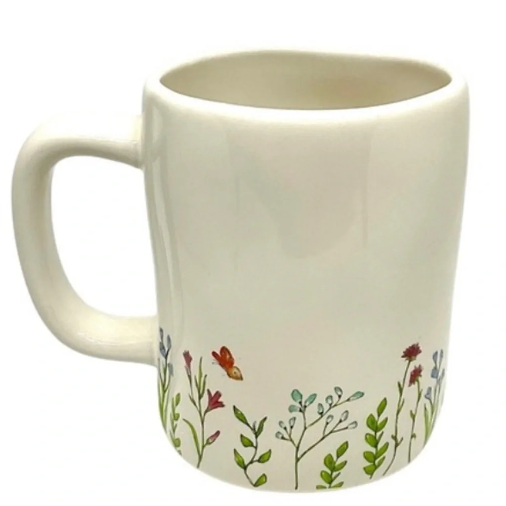 NEW Rae Dunn White MOM mug 🪴 motif 💐  🌺 - Picture 7 of 9